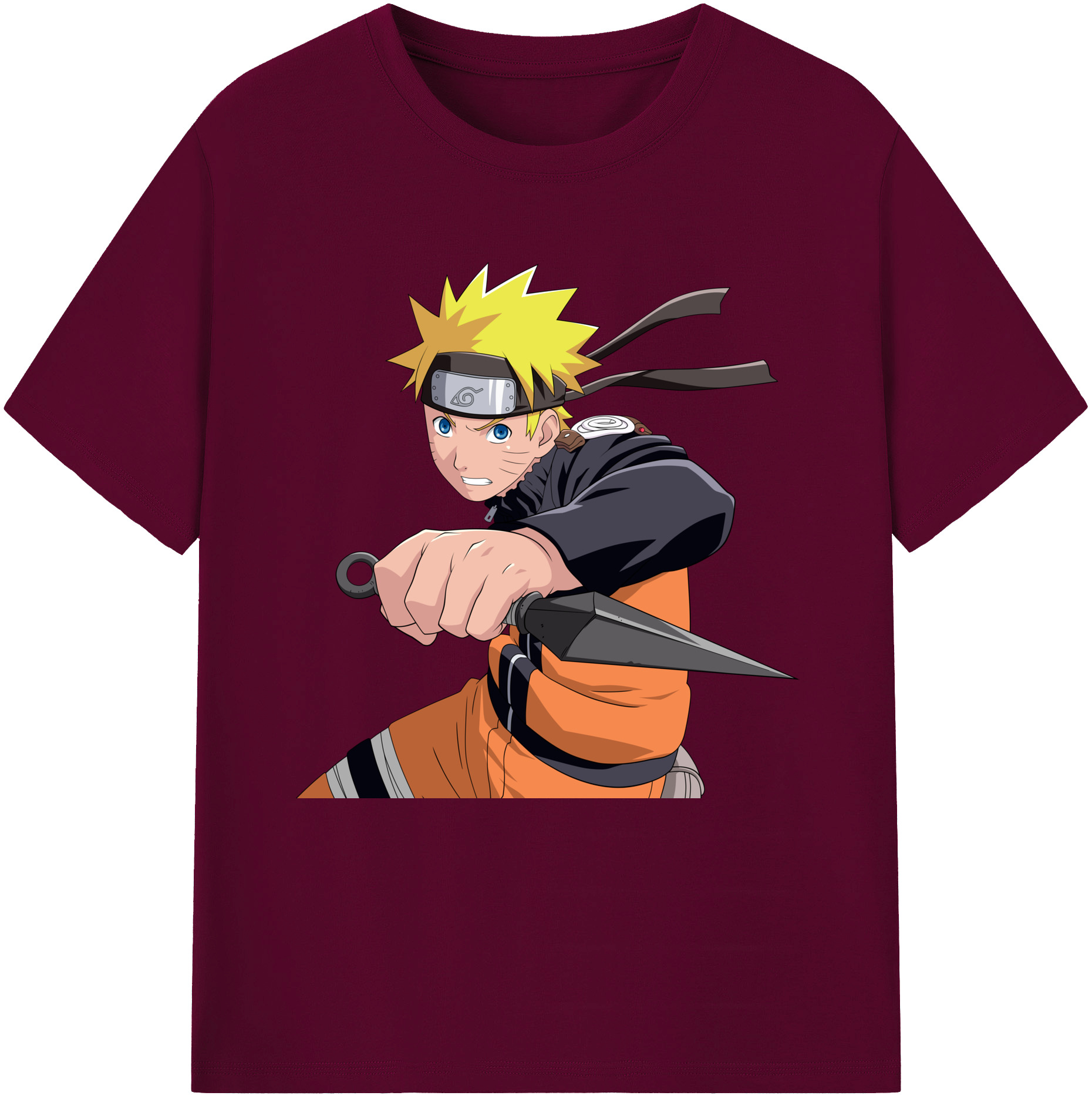 （画像用） NARUTO -ナルト- うずまき ナルト Uzumaki Naruto レディースカジュアルプリントTシャツ（綿100％）